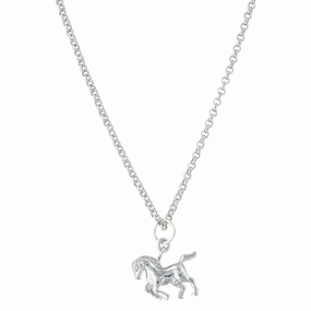 Montana Silversmiths Prancing Horse Necklace texture-rose-gold  