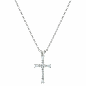 Montana Silversmiths Radiant Faith Cross Necklace texture-rose-gold  