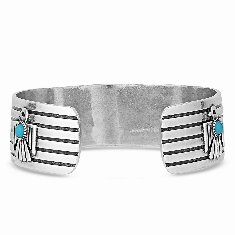 Montana Silversmiths Rising Above Thunderbird Turquoise Bracelet