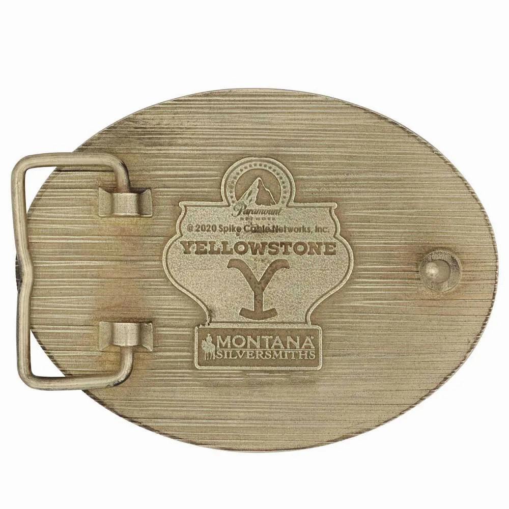 Montana Silversmiths The Yellowstone Y Filigree Oval Attitude Buckle
