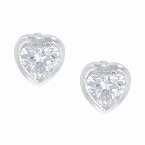 Montana Silversmiths Tiny Heart Crystal Post Earrings texture-rose-gold  