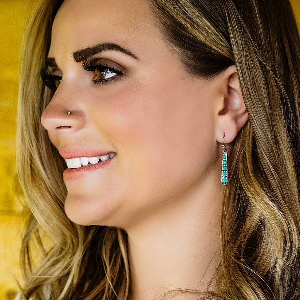 Montana Silversmiths Turquoise Cascade Earrings