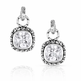 Montana Silversmiths Western Delight Crystal Earrings texture-rose-gold  