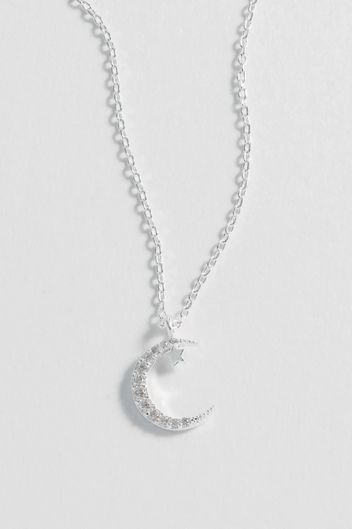 Moon and Star Necklace