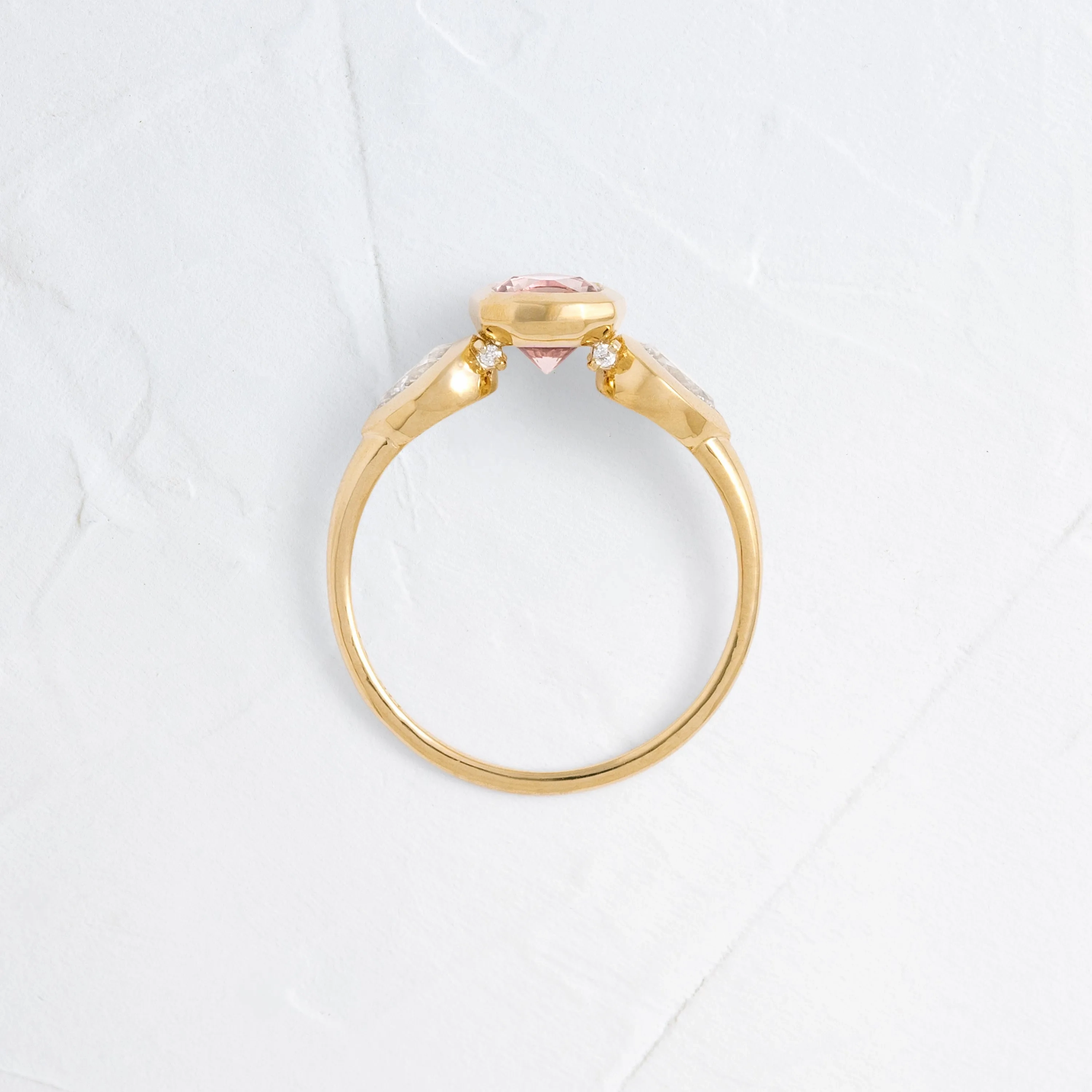 Moonrise Ring, 1.36ct. Pink Montana Sapphire