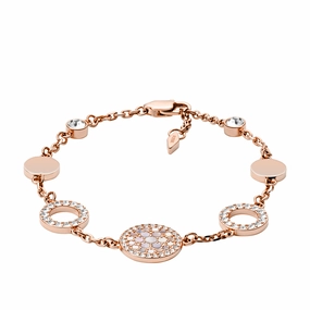 Mosaic Mother-of-Pearl Disc Station Bracelet fashion-jewelry  