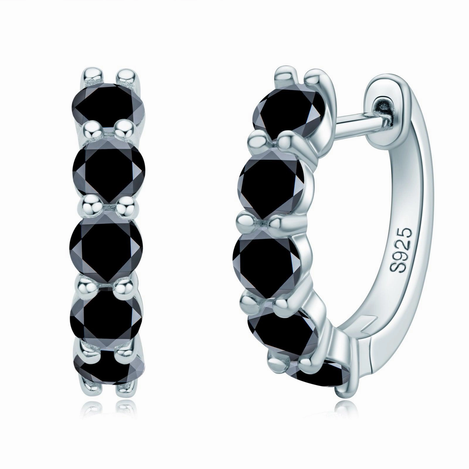 Mosan Diamond Earrings S925 Sterling Silver Ornaments