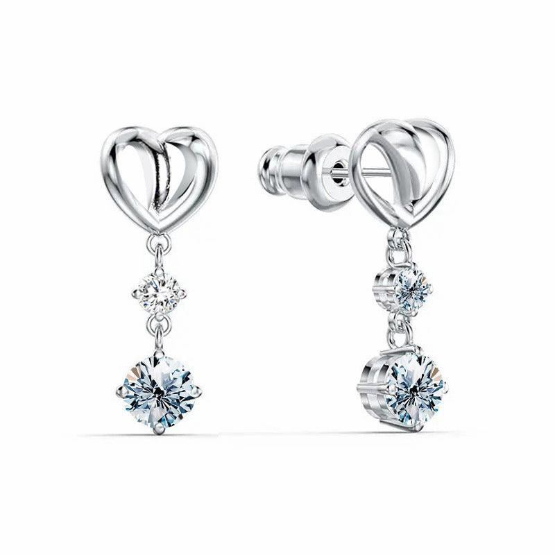 Mossan Stone Love Four Claw Stud Temperament Simple