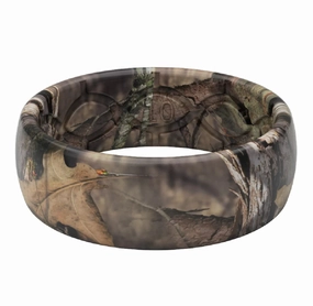 Mossy Oak Breakup Groove Ring texture-rose-gold  