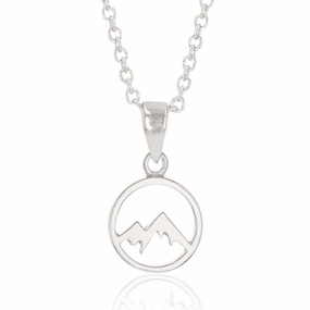 Mountain Majesty Charm Necklace texture-rose-gold  