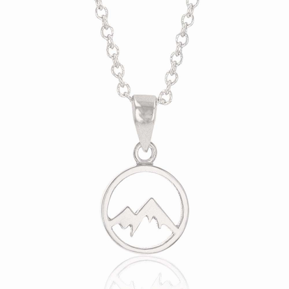 Mountain Majesty Charm Necklace texture-rose-gold  
