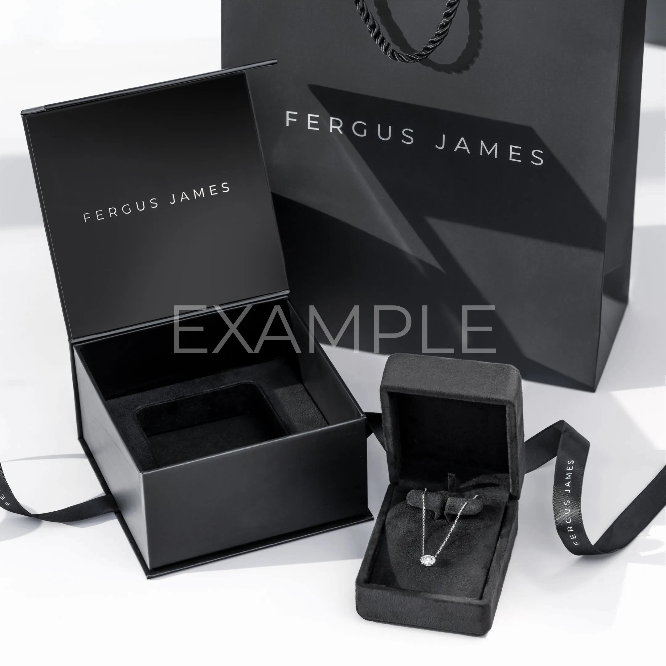 N Letter Pendant White Gold