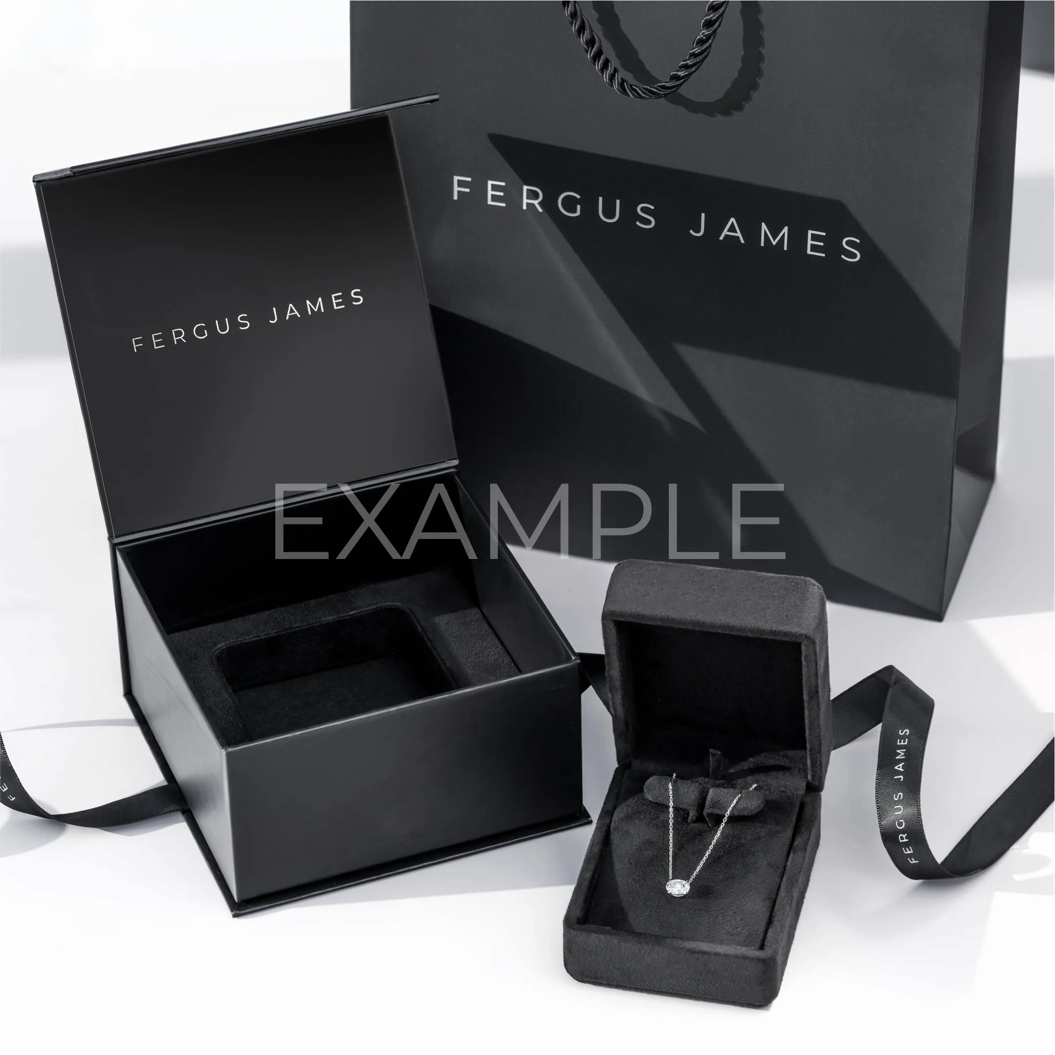 N Letter Pendant White Gold