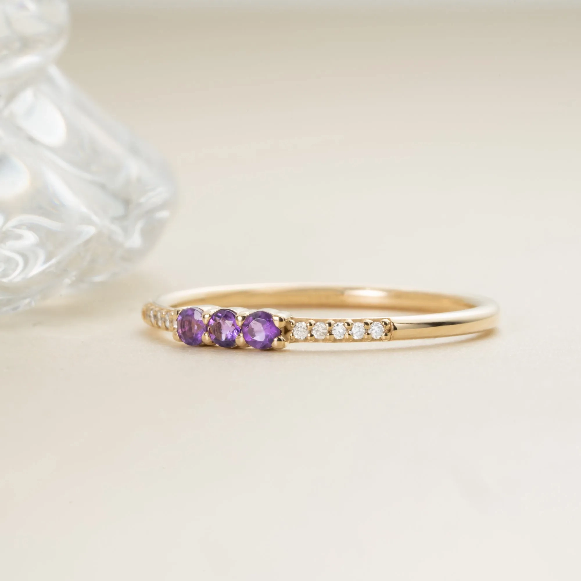 Natural Amethyst and Diamond Ring, Jamie