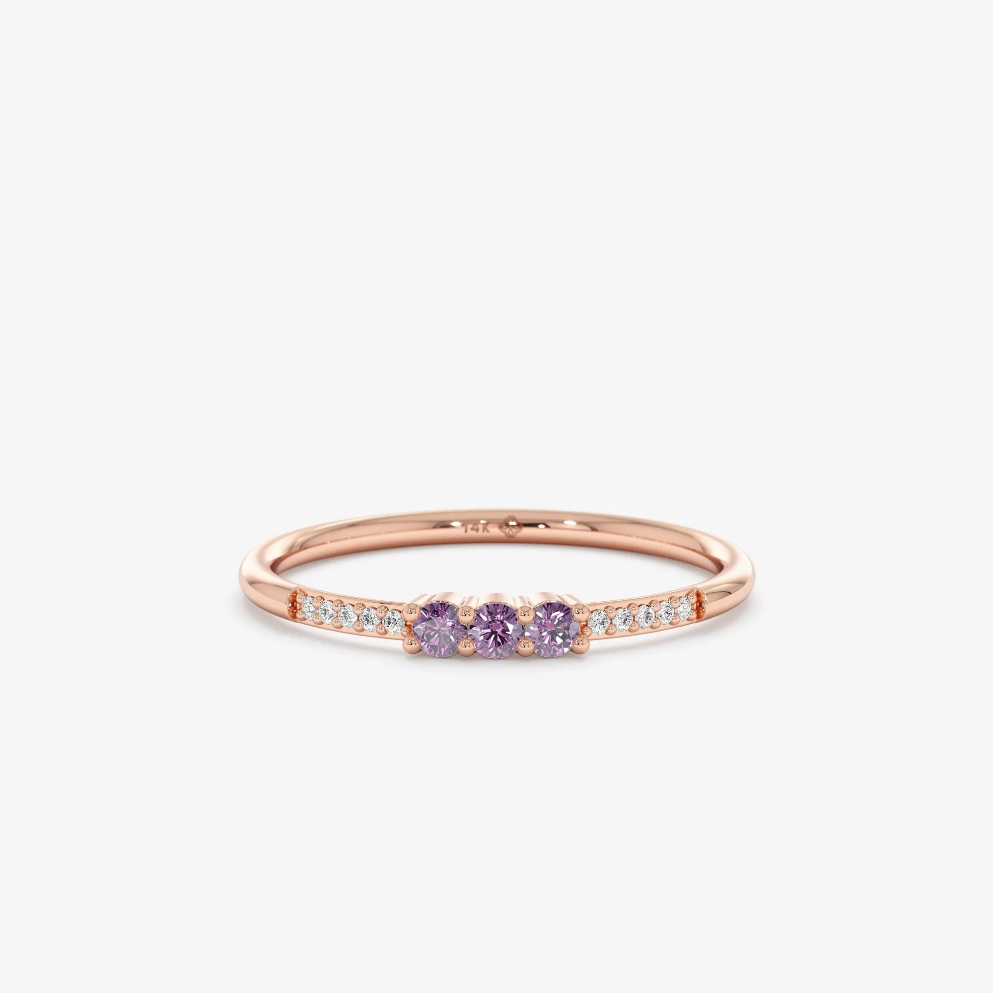 Natural Amethyst and Diamond Ring, Jamie
