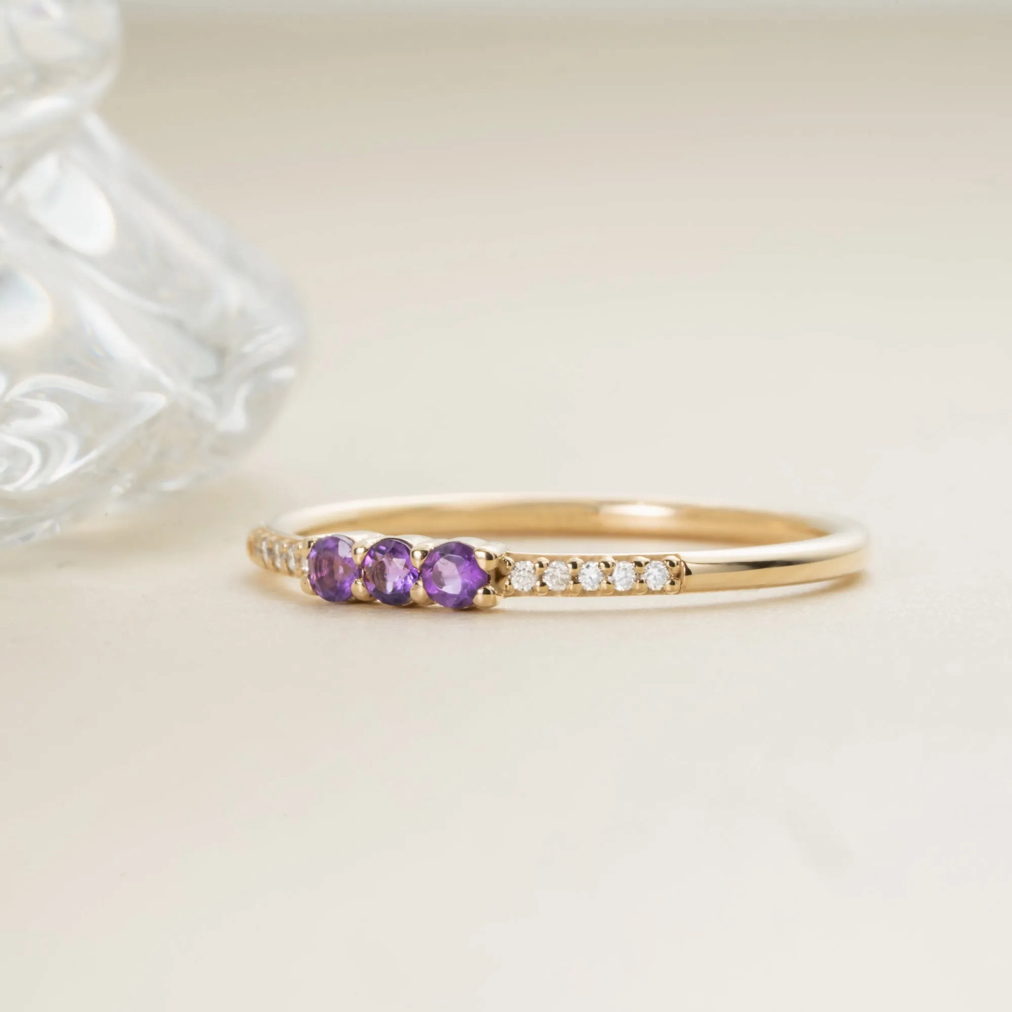 Natural Amethyst and Diamond Ring, Jamie