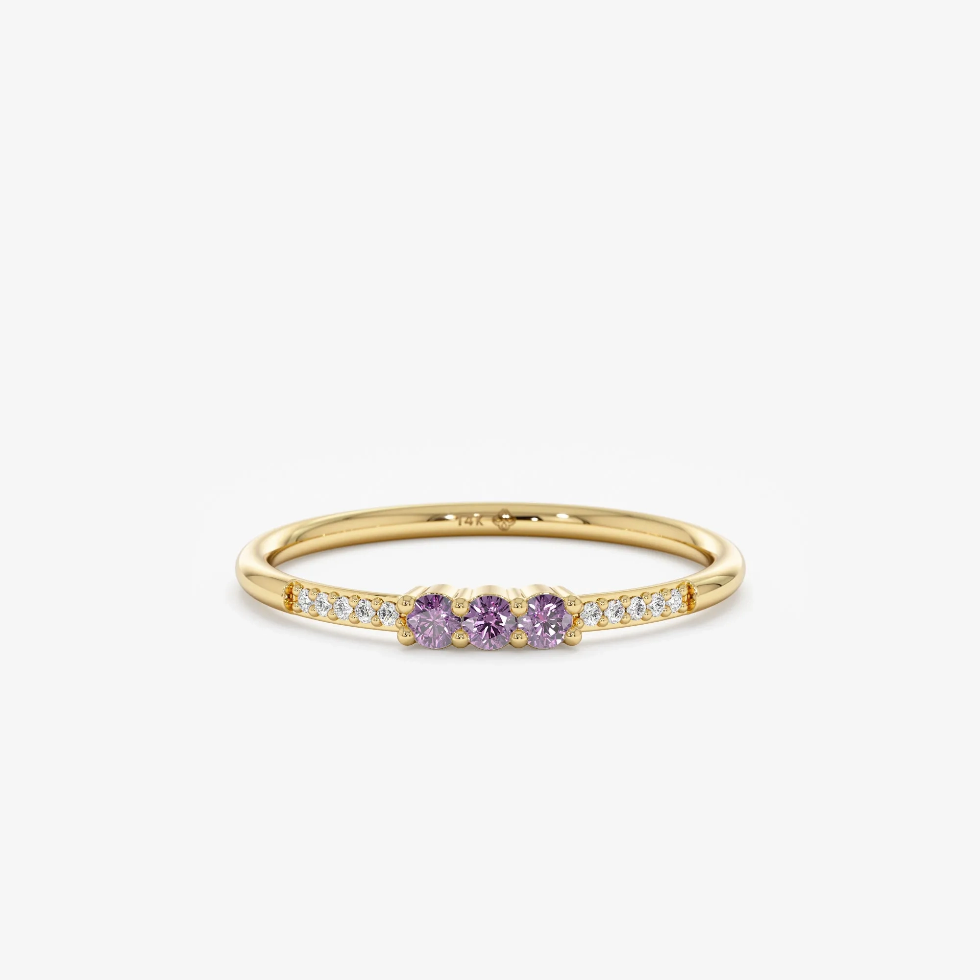 Natural Amethyst and Diamond Ring, Jamie