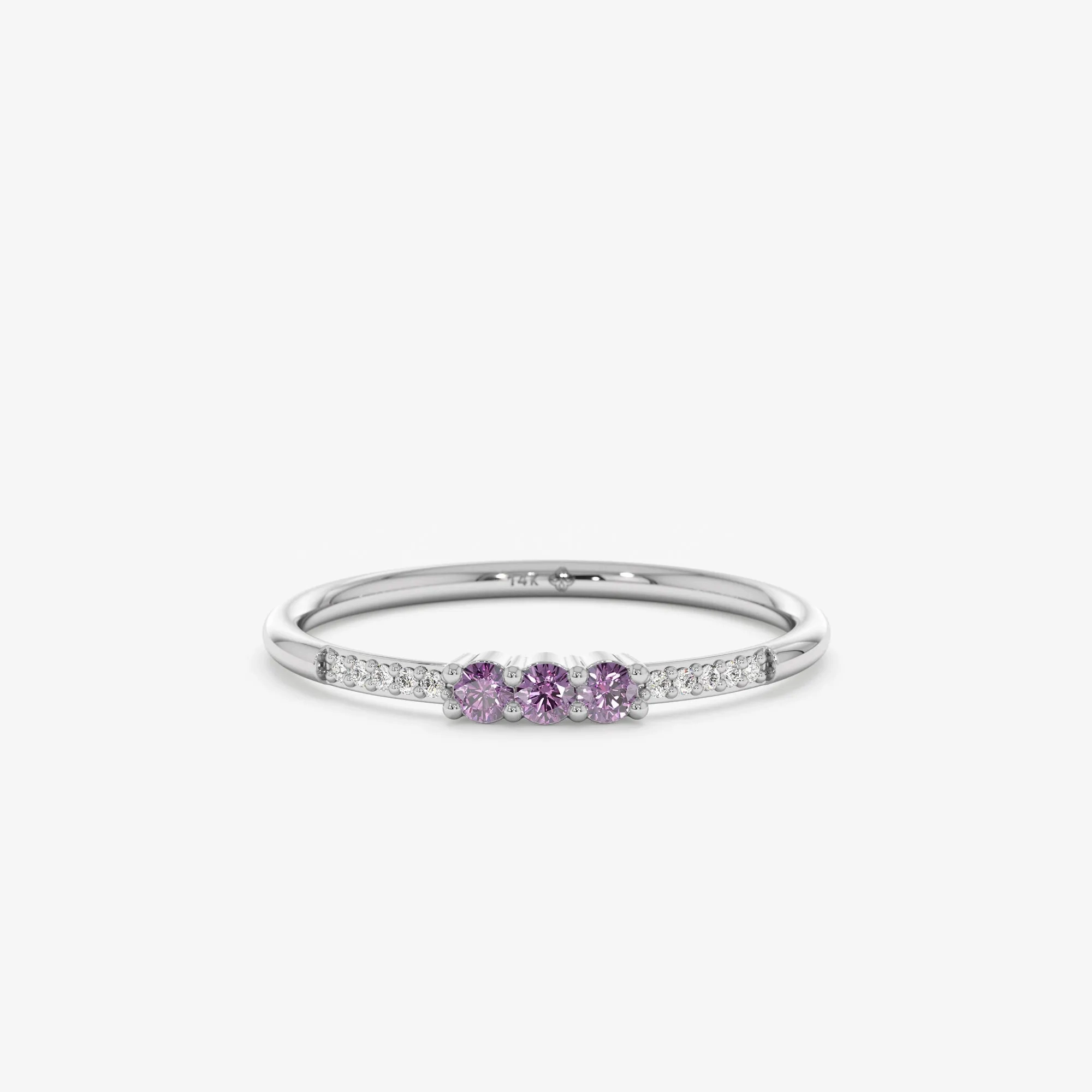 Natural Amethyst and Diamond Ring, Jamie