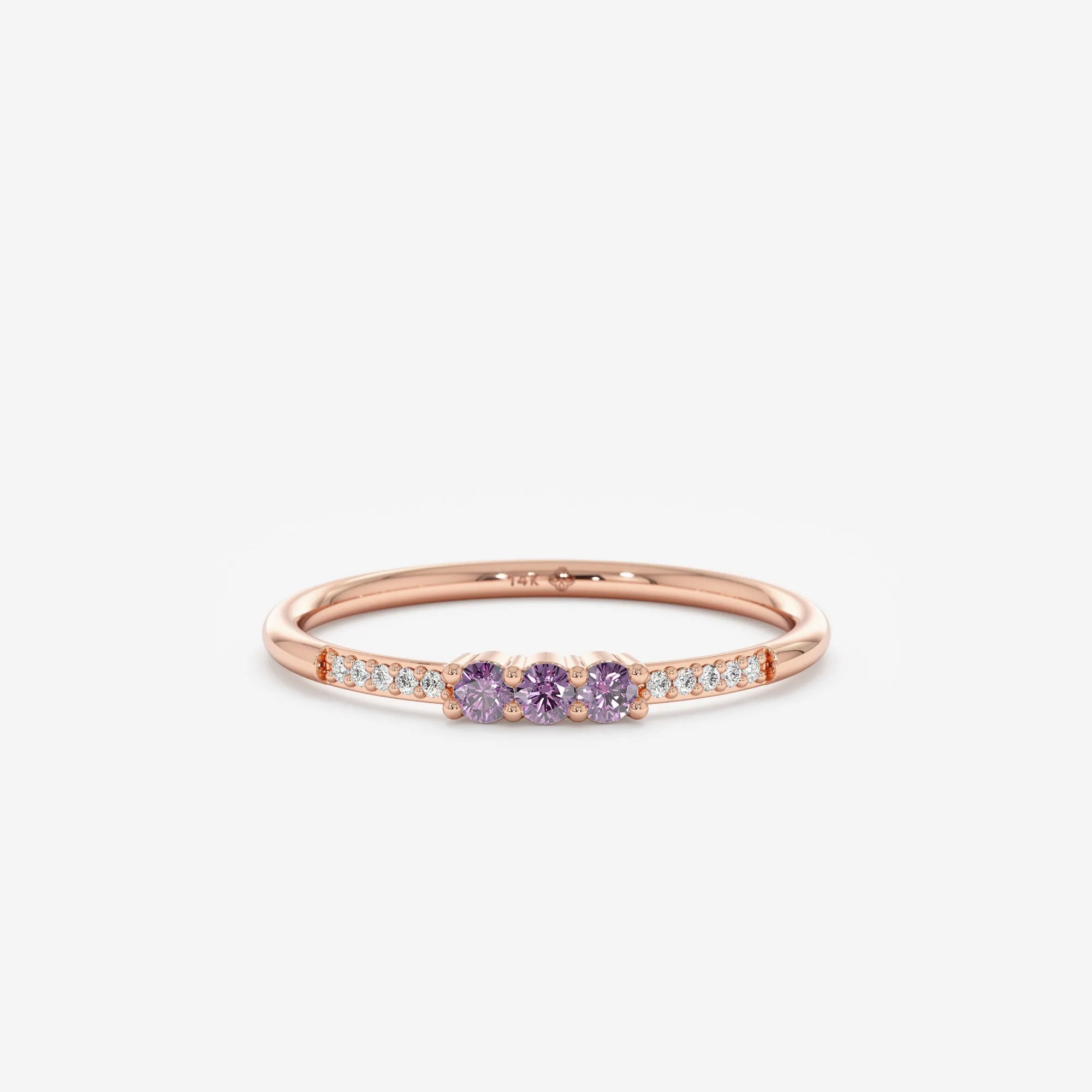 Natural Amethyst and Diamond Ring, Jamie