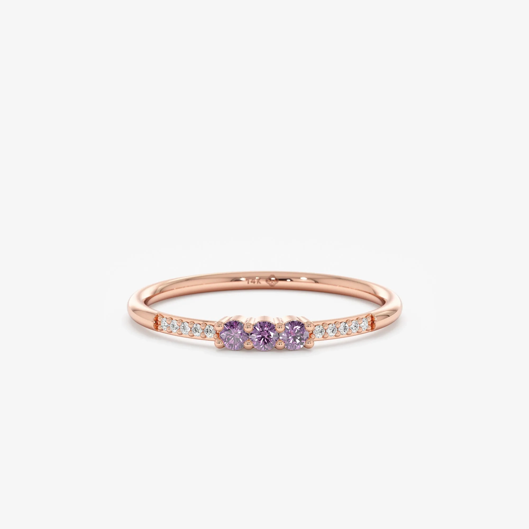 Natural Amethyst and Diamond Ring, Jamie