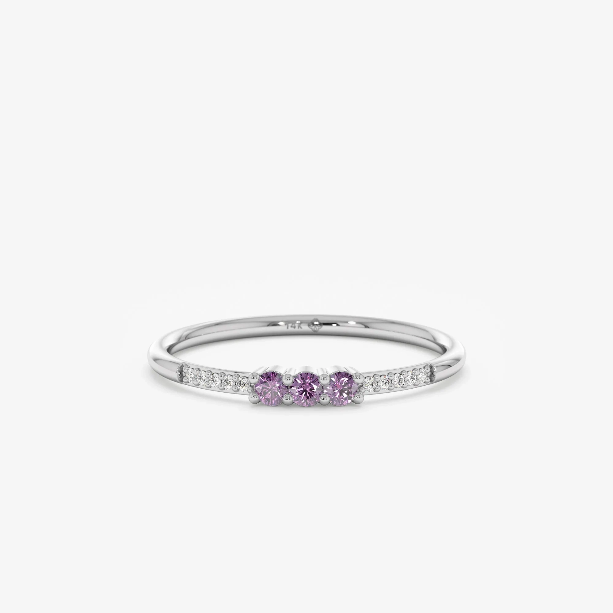 Natural Amethyst and Diamond Ring, Jamie