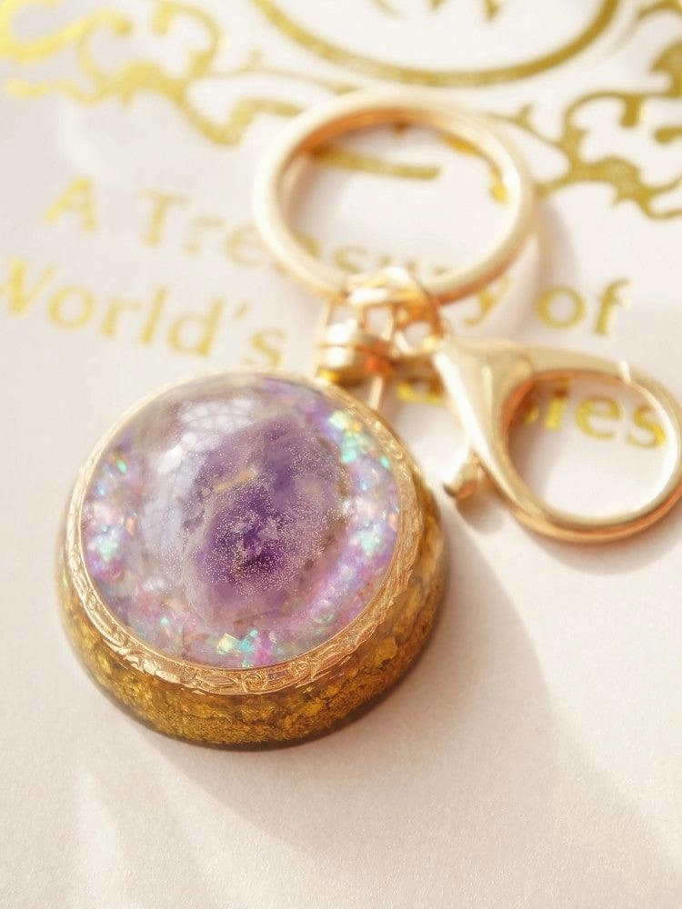 Natural Amethyst Pendant For Two Harmonious Necklace
