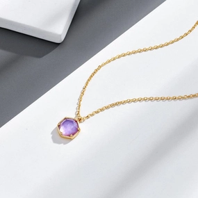 Natural Amethyst Women's Necklace 