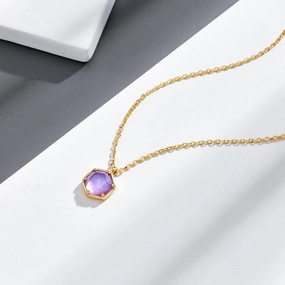 Natural Amethyst Women's Necklace 