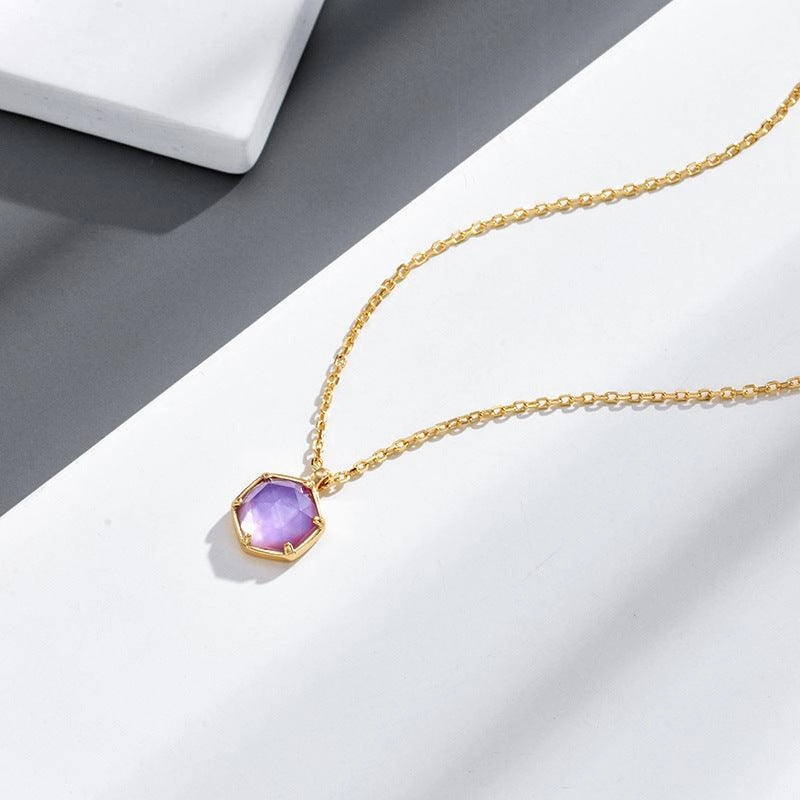 Natural Amethyst Women's Necklace 