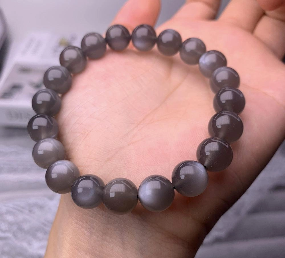 Natural Black Moonlight Single Circle Bracelet