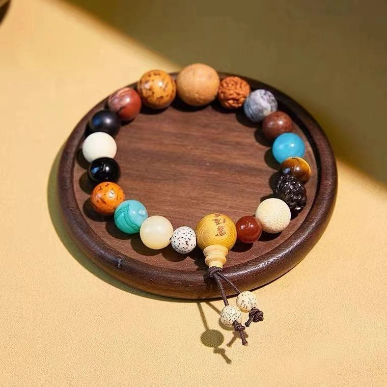 Natural Buddha Beads Bodhi Seed Bracelet