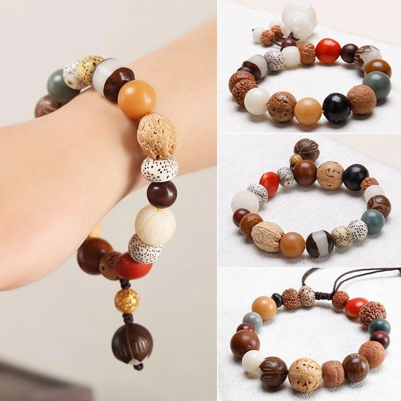 Natural Buddha Beads Bodhi Seed Bracelet