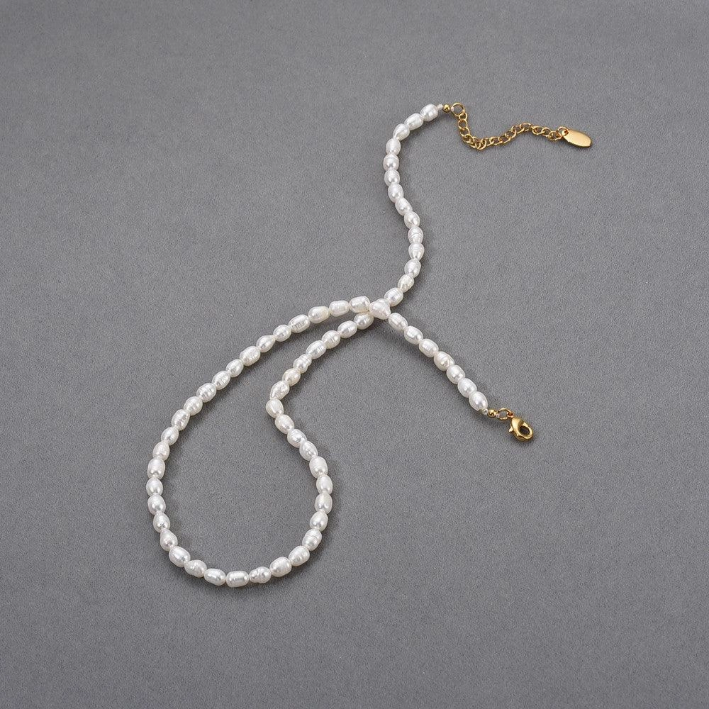 Natural Freshwater Pearl Bead French Retro Easy Match