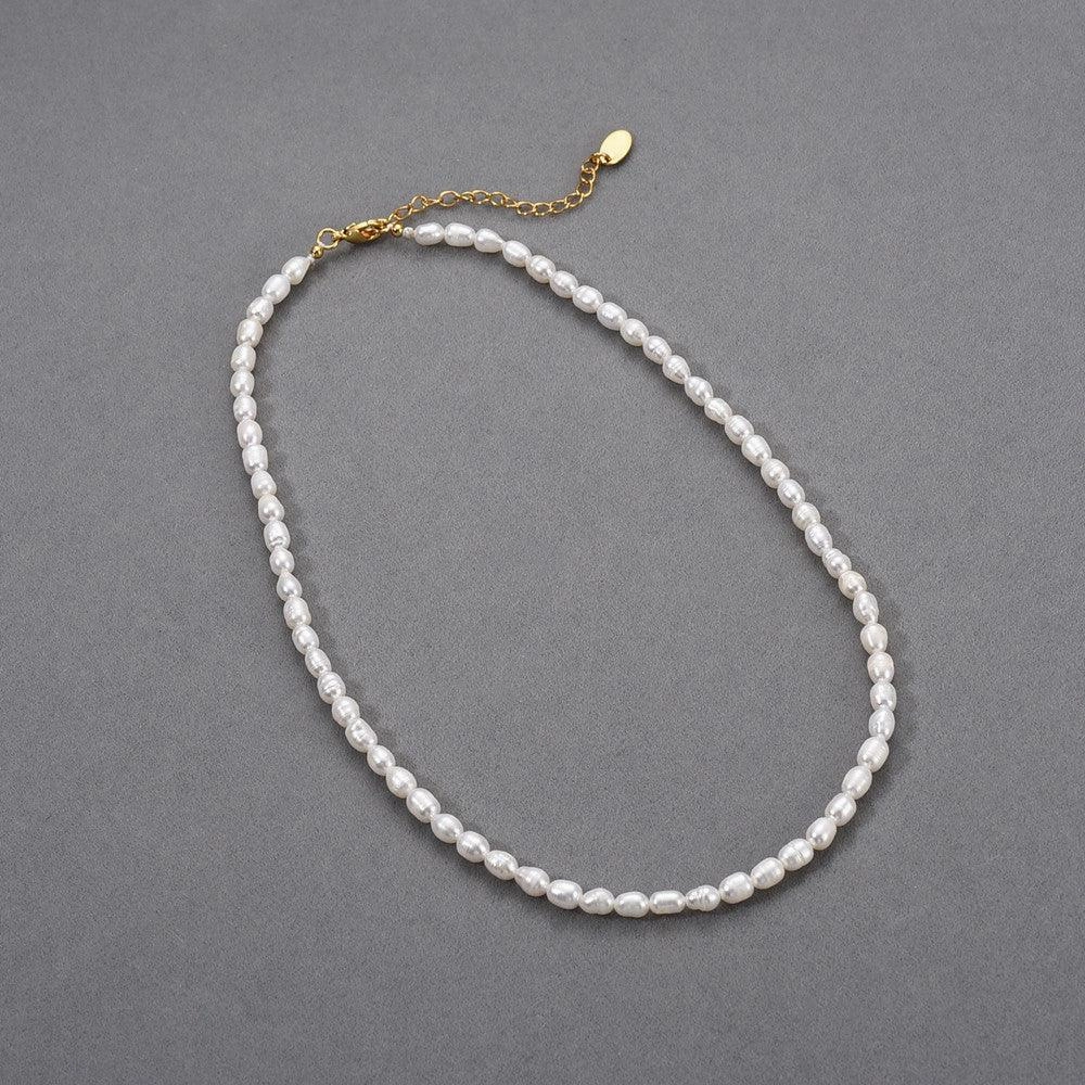 Natural Freshwater Pearl Bead French Retro Easy Match