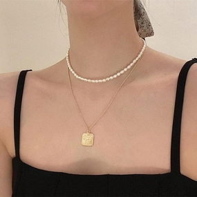 Natural Freshwater Pearl Bead French Retro Easy Match 
