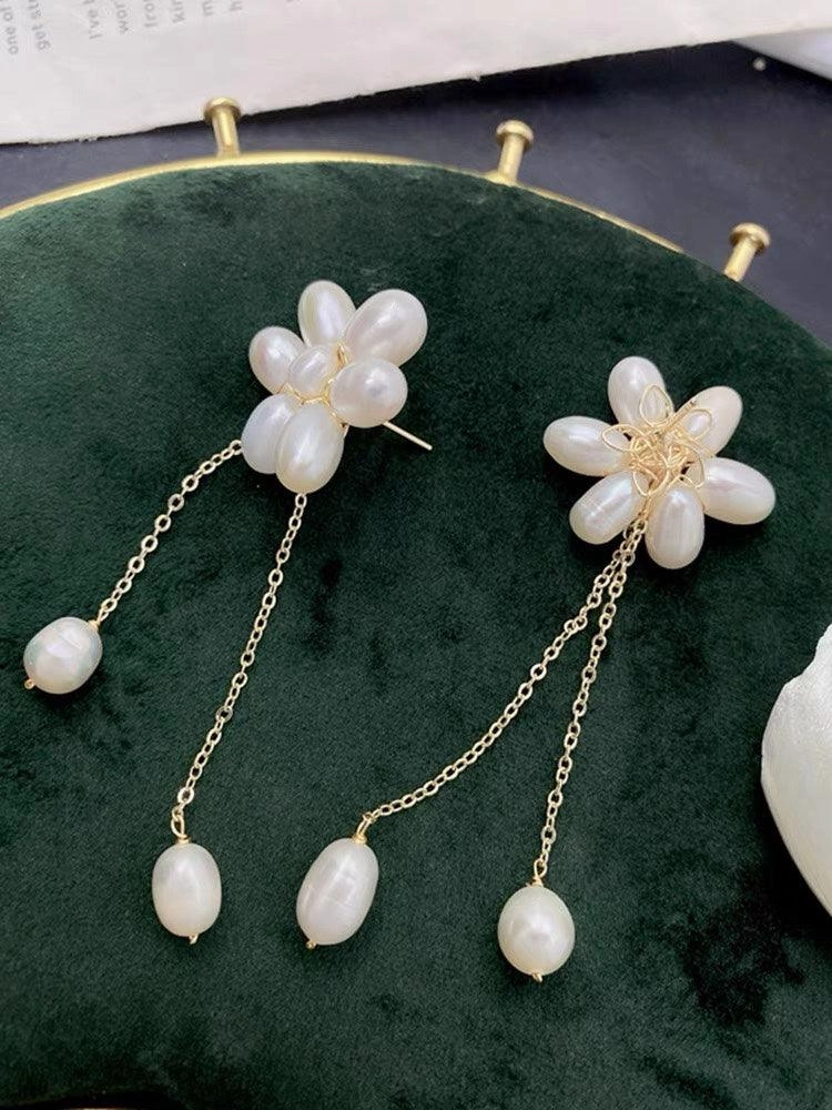 Natural Freshwater Pearl Copper Plated 14K Gold Necklace