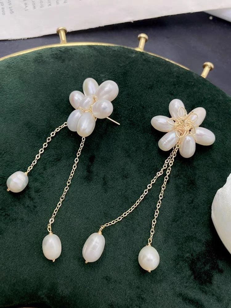 Natural Freshwater Pearl Copper Plated 14K Gold Necklace
