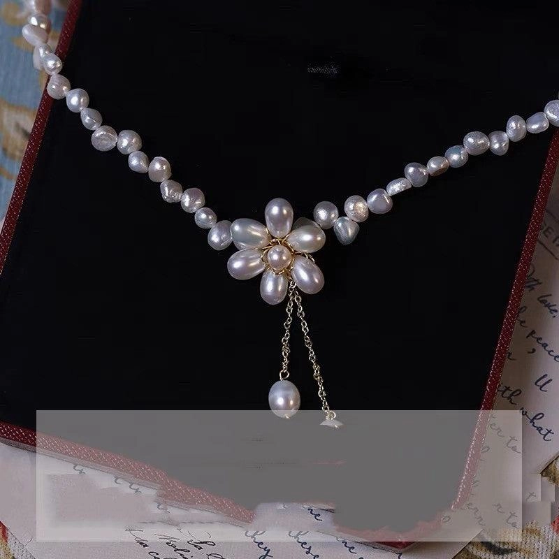Natural Freshwater Pearl Copper Plated 14K Gold Necklace