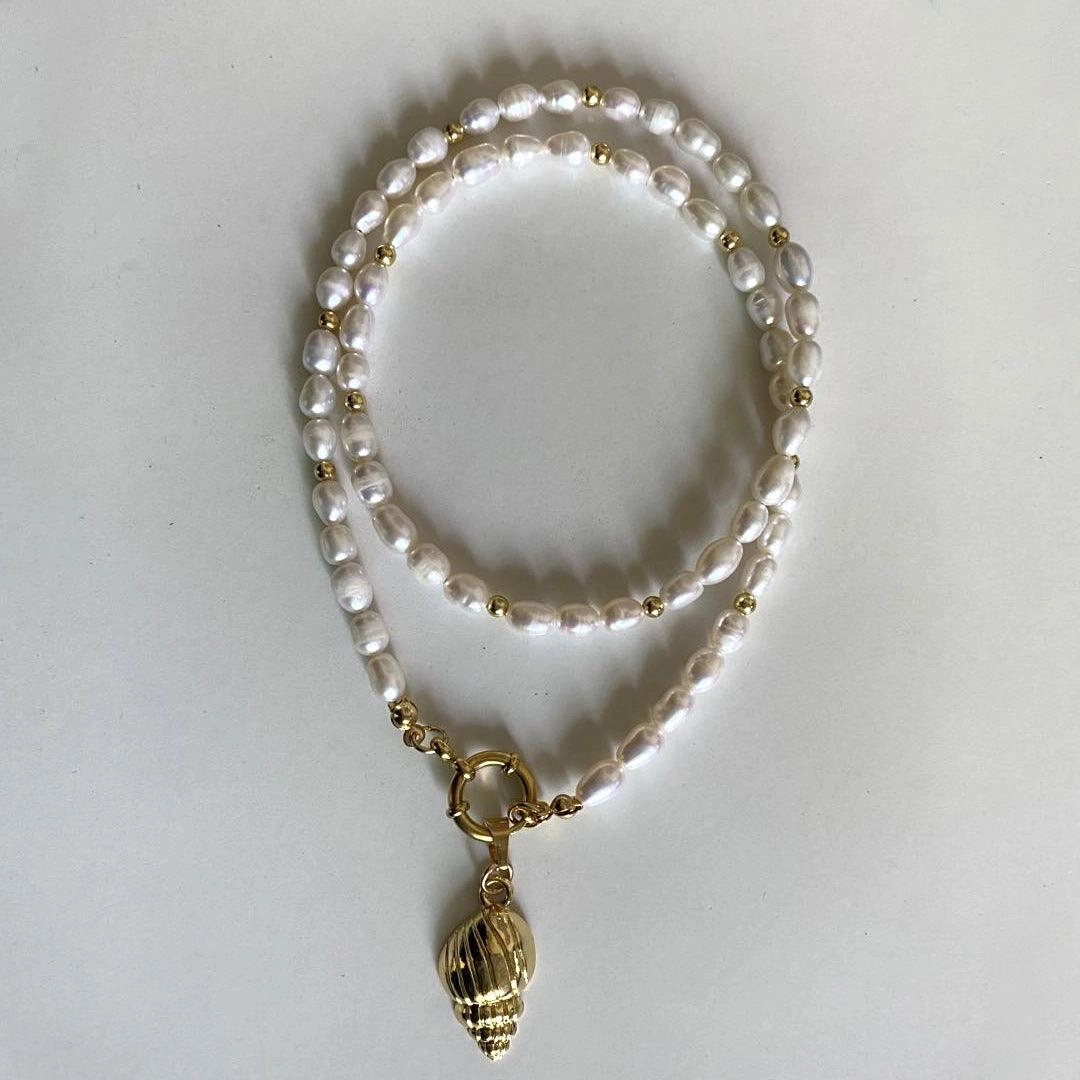 Natural Freshwater Short Pearl Necklace Women