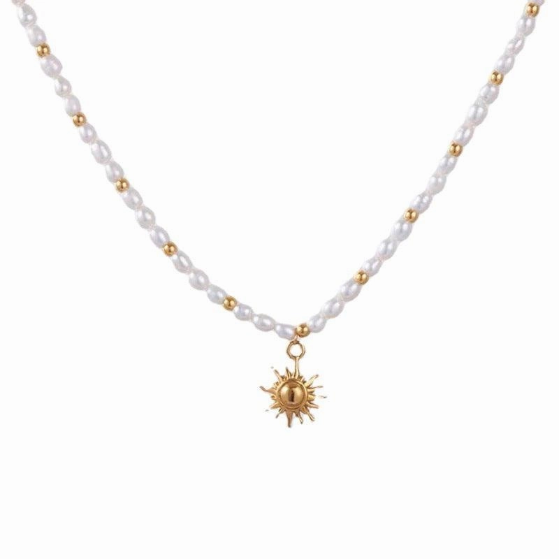 Natural Freshwater Short Pearl Necklace Women