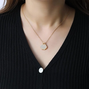 Natural Hetian White Jade Blue Jade Ruyi Retro Pendant 