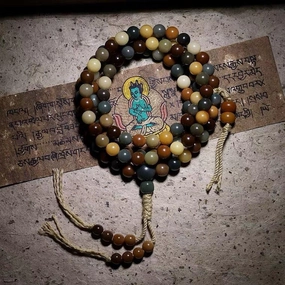 Natural Old Material Bodhi Seed Root Buddha Beads 108 Male 
