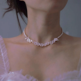 Natural Shell Carved Necklace Women's Summer 
