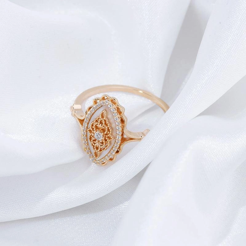 Natural White Shell Vintage Style Ring