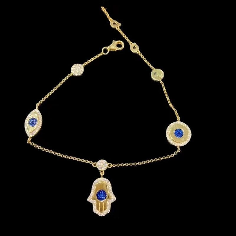 NecklaceWomen's Demon Eye Necklace Bracelet Earrings