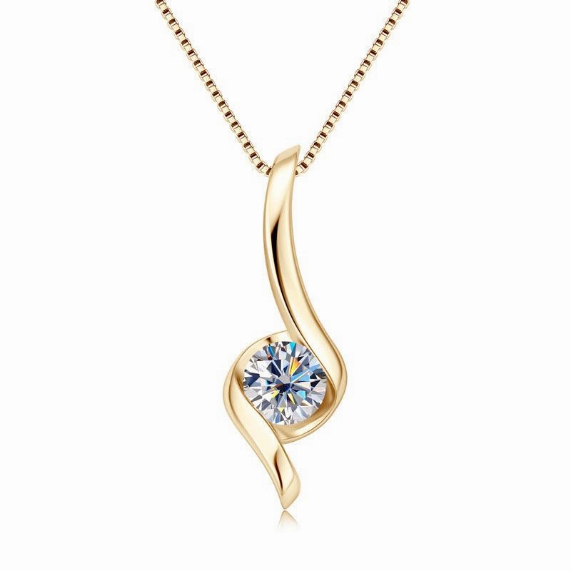 New Internet Celebrity Ins Diamond Necklace Light Luxury High-grade 925 Sterling Silver