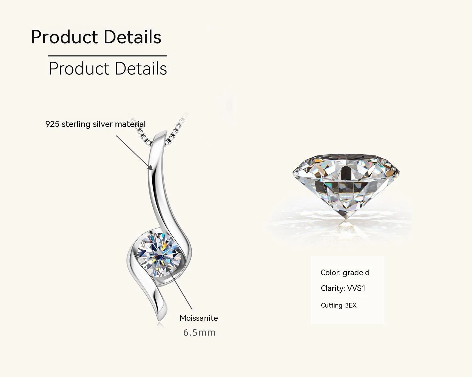 New Internet Celebrity Ins Diamond Necklace Light Luxury High-grade 925 Sterling Silver