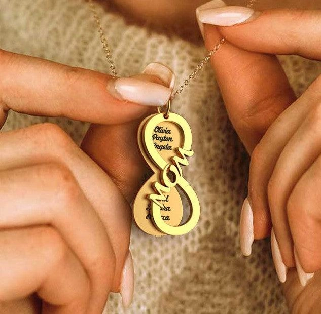 New Mother's Day DIY Retro Simple Sweater Necklace Stainless Steel Pendant