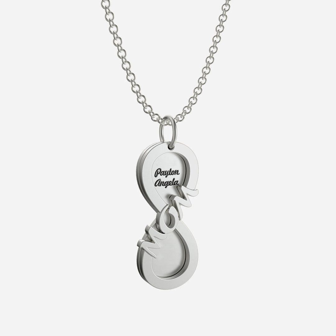 New Mother's Day DIY Retro Simple Sweater Necklace Stainless Steel Pendant