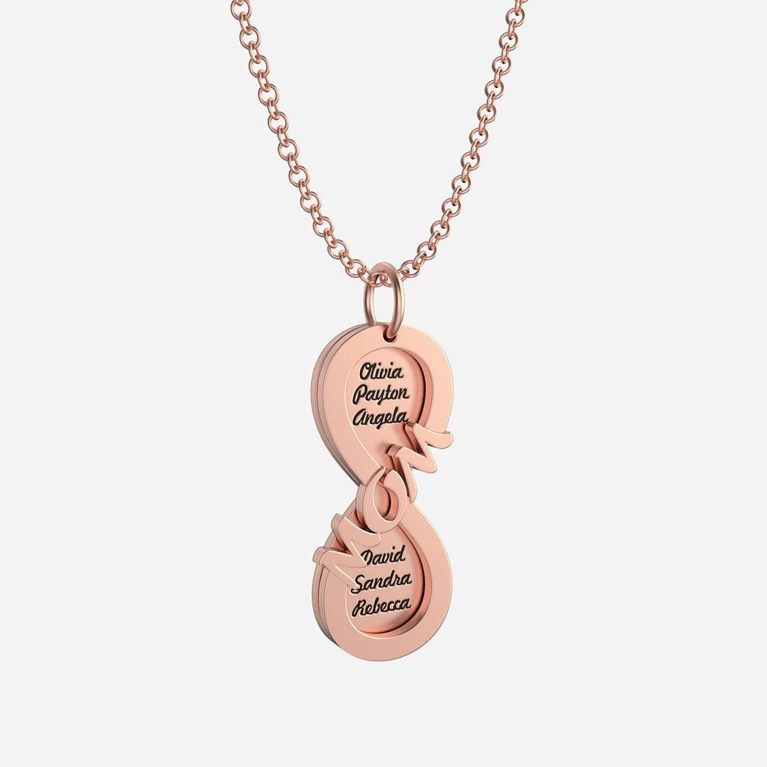 New Mother's Day DIY Retro Simple Sweater Necklace Stainless Steel Pendant